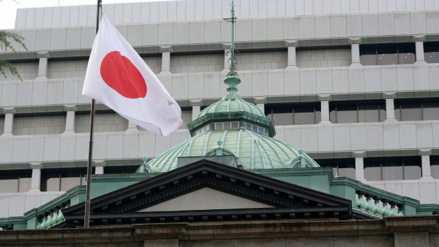 A Japanese national flag is fluttering at the Bank of Japan headquarters in Tokyo, Japan, 31 July 2024